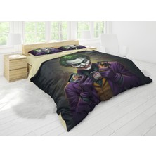 Sarel Joker Baskılı 3D Çift Kişilik Nevresim Takımı