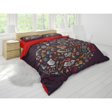 Sarel Müzikal Sembol Temalı 3D Çift Kişilik Nevresim Takımı