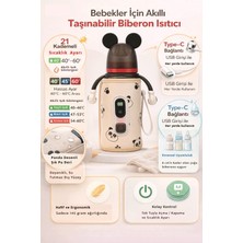 Xo Dijital Ekranlı Panda Figürlü Deri Süt ve Biberon Isıtıcı (CF23)