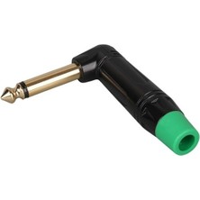 Zemira 6.3 mm Mono L Tip Plastik Gövde Metal Uç Gitar Jack Fiş