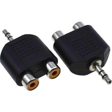 Zemira 2rca Dişi-3.5 mm Stereo Erkek Çevirici Jack