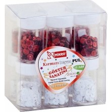 Mikro Kırmızı Beyaz Pul GG-1208-WR 12’li Kutu