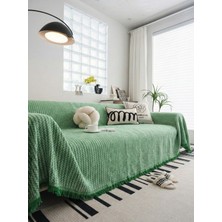 Rell Home Pamuklu Koltuk Örtüsü Saçaklı|çok Amaçlı Örtü|koltuk Şalı|kolları Kapatan|battal BOY|180X350