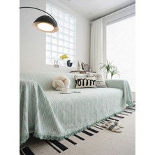 Rell Home Pamuklu Koltuk Örtüsü Saçaklı|çok Amaçlı Örtü|koltuk Şalı|kolları Kapatan|battal BOY|180X350