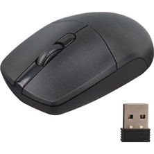 Zemira SPK7347B Kablosuz USB 1200DPI Sessiz Optik Mouse Siyah