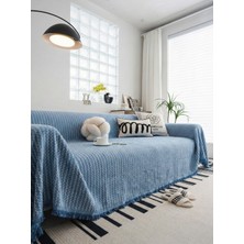 Rell Home Pamuklu Koltuk Örtüsü Saçaklı|çok Amaçlı Örtü|koltuk Şalı|kolları Kapatan|battal BOY|180X350