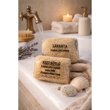 Seymen Bıçakçılık Lavanta & Keçi Sütlü Kabak Lifli Sabun – Doğal Peeling Etkili El Yapımı Duş ve Banyo Sabunu