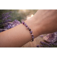 Seymen Bıçakçılık Ametist Doğal Taş Bileklik | El Yapımı Enerji Taşı Bilekliği | Şık & Anlamlı Hediye