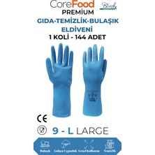 CoreFood Fl3 Premium Gıda-Temizlik-Bulaşık Eldiveni L - 1 Koli - 144 Adet