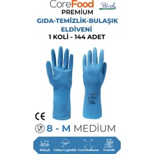 CoreFood Fl3 Premium Gıda-Temizlik-Bulaşık Eldiveni M - 1 Koli - 144 Adet
