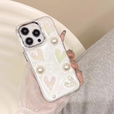 Paladyum Case iPhone 14 Pro Max Uyumlu Epoksi 3D Kalpli Kılıf