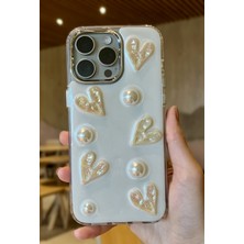 Paladyum Case iPhone 15 Pro Max Uyumlu Epoksi 3D Kalpli Kılıf