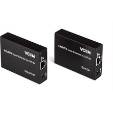 Vcom DD471 Hdmi RJ45 4K@30HZ Extender Metal 60m Uzatıcı