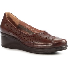 Forelli 57608-G Zega Taba Kadın Hakiki Deri Ayakkabı