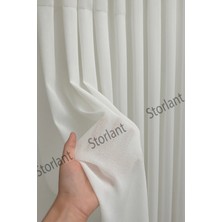 Storlant Mat Bambu Orta Gramajlı 1/3 Sık Pileli Ütü Gerektirmez Tül Perde | Sade ve Kaliteli Dokuma