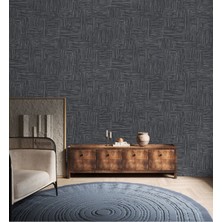 Adawall Muse Koleksiyonu 25101-6 Füme Gri Dokulu Silinebilir Nonwoven Vinil Duvar Kağıdı