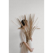 Adawall Muse Koleksiyonu 25102-1 Beyaz Dokulu Silinebilir Nonwoven Vinil Duvar Kağıdı