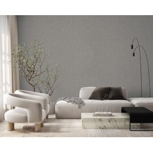 Adawall Muse Koleksiyonu 25102-4 Taş Gri Dokulu Silinebilir Nonwoven Vinil Duvar Kağıdı
