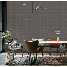 Adawall Muse Koleksiyonu 25102-5 Gri Vizon Dokulu Silinebilir Nonwoven Vinil Duvar Kağıdı