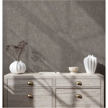 Adawall Muse Koleksiyonu 25105-5 Vizon Gri Textile Dokulu Duvar Kağıdı