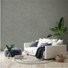 Adawall Muse Koleksiyonu 25106-4 Çok Renkli Yeşil Textile Dokulu Duvar Kağıdı