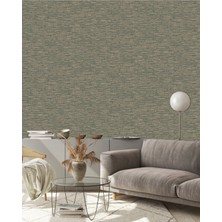 Adawall Muse Koleksiyonu 25106-6 Yeşil Bej Textile Dokulu Duvar Kağıdı