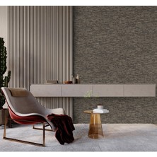Adawall Muse Koleksiyonu 25106-7 Kahverengi Bej Textile Dokulu Duvar Kağıdı