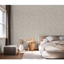 Adawall Muse Koleksiyonu 25107-2 Krem Bej Sıva Dokulu Duvar Kağıdı