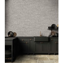 Adawall Muse Koleksiyonu 25108-5 Açık Vizon Taş  Görünümlü Duvar Kağıdı