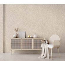 Adawall Muse Koleksiyonu 25109-2 Krem Bej Dokulu Modern Duvar Kağıdı
