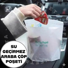 İnfeta Yapışkanlı Su Geçirmez Oto Araba Çöp Poşeti 1 Adet Araba Içi Asılabilir Çöp Poşeti