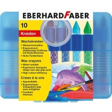 Eberhard Faber 10 Renk Mumlu Pastel Boyalar Çocuklar İçin Ergonomik Sulandırılabilir Set