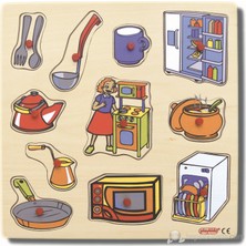 Ekoplay Mutfak Ahşap Yapboz (30 x 30 cm)