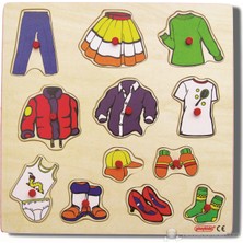 Ekoplay Giysiler Ahşap Yapboz (30 x 30 cm)