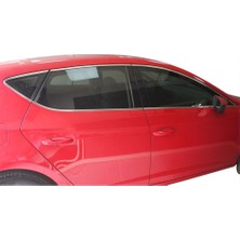 Seat Leon 3 5f Cam Çerçevesi 14 Prç Krom 2013 ve Sonrası
