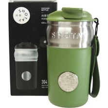 Shotay ST-8912 420ML Yeşil Çelik Termos