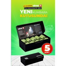 Silver Home 5 Adet Yeşil Mikrofiber Dekoratif Cam Bezi Dayanıklı Yapı ve Kolay Temizlik