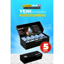 Silver Home 5 Adet Mavi Mikrofiber Dekoratif Cam Bezi Ergonomik Tasarım ve Çok Amaçlı Kullanım