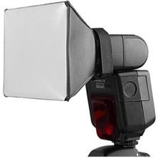 Tianya - Tepe Kafa Flash Flaşları Için 10X13CM Softbox Yumuşatıcı Diffuser - Canon Nikon Sony Fujifilm Godox Yongnuo vb.