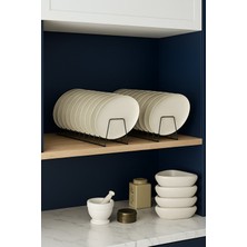 TncPatiShop Tncshop 10 Bölmeli Metal Tabaklık Organizer – Siyah 1 Adet