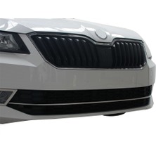 Skoda Super B8 Ön Tampon Çıtası Krom 2015 ve Sonrası