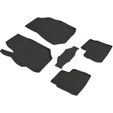 Refref Peugeot 301 (2017+) Elite 4d Kauçuk Paspas - 4 Mevsim Koku Yapmaz Saf Kauçuk & Kaymaz Çivili Taban