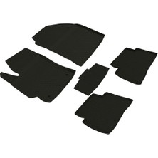 Refref Toyota Corolla 12 (2019+) Elite 4d Kauçuk Paspas - 4 Mevsim Koku Yapmaz Saf Kauçuk & Kaymaz Çivili Taban