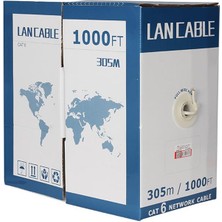 Zemira 24 Awg 0.57 mm Saf Bakır 305 Metre Cat6 Kablo