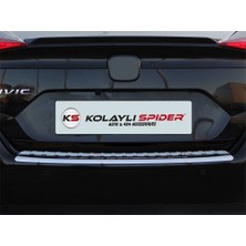 Honda Civic 10 Arka Tampon Eşiği Krom 2016 ve Sonrası