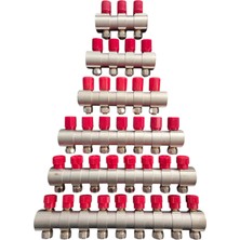 Sp Kırmızı-Mavi Pirinç Malzemeli Kollektör 3lü ( 1ADET)