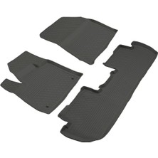 Refref Citroen C4 (2020+) Elite 4d Kauçuk Paspas - 4 Mevsim Koku Yapmaz Saf Kauçuk & Kaymaz Çivili Taban