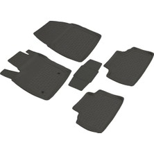 Refref Ford Courier (2014+) Elite 4d Kauçuk Paspas - 4 Mevsim Koku Yapmaz Saf Kauçuk & Kaymaz Çivili Taban