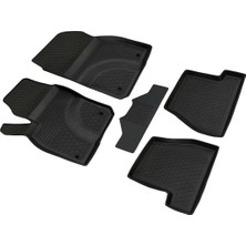 Refref Ford Focus 3 (14-18) Elite 4d Kauçuk Paspas - 4 Mevsim Koku Yapmaz Saf Kauçuk & Kaymaz Çivili Taban
