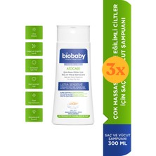 Biobaby Atocare Çok Kuru Ciltler Için Saç ve Vücut Şampuanı 300 ml - 3 Adet (900 Ml) - Dezenfektan Hediyeli (%72 Alkol)